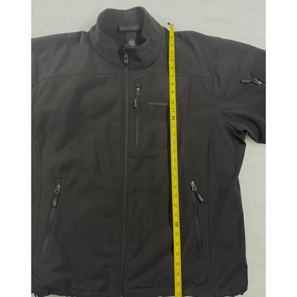 Free Country Men’s Black Softshell Jacket – Size 3XL Warm Winter Outerwear - Picture 14 of 15